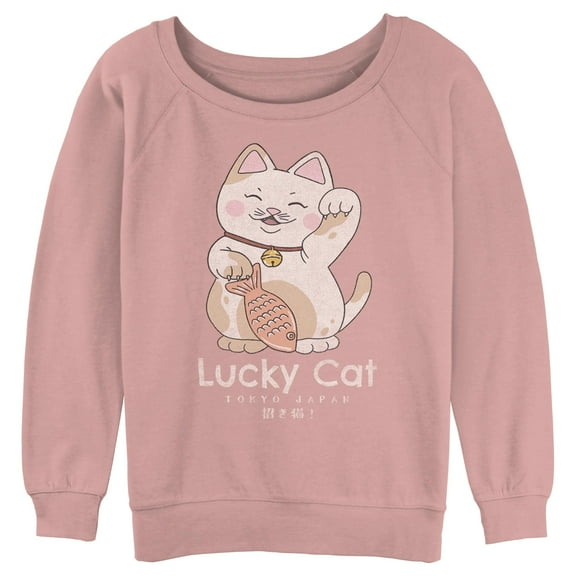 Junior's Lost Gods Lucky Cat  Sweatshirt