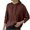 Coffee, variant on Womens Lightweight Sweatshirt Fashion Casual Long Sleeve Loose Tops Pajamas Female Wearing Home Clothes Hooded Sweater Khaki