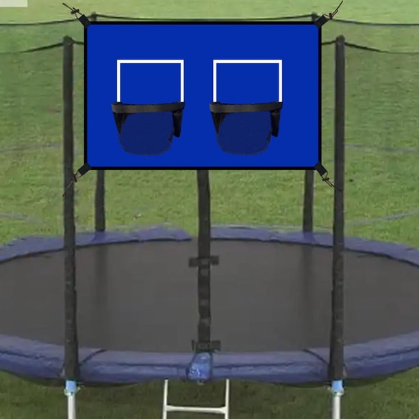 Set De Aro De Baloncesto Para Trampolín Con 3 Mini Pelotas Y Bomba, Fácil De Instalar, Resistente Al Viento, Color Amarillo