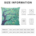 thumbnail image 5 of BANET Throw Pillow Covers with Oil Painting Tree Floral Nature Style, Square  Pillowcases for Spring Fall Summer Christmas, Decorative Home Decor Sofa Cushion Chair Bed White, 5 of 5