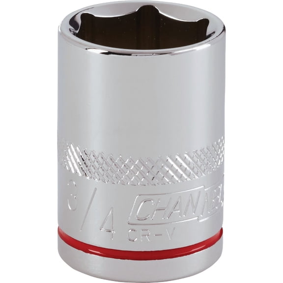 Channellock 1/2" Drive 3/4" 6-Point Shallow Standard Socket