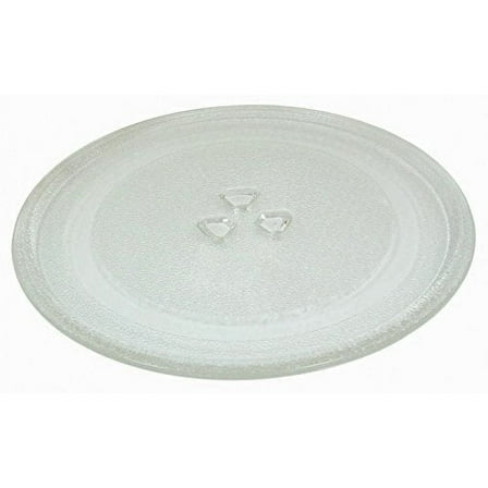 Impresa Products Small 9.6"/24.5cm Microwave Glass Plate | Microwave Glass Turntable Plate
