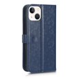 thumbnail image 6 of SaniMore Wallet Case for iPhone 14 Plus 6.7" 2022, Glitter PU Leather Case Polka Dot Card Slots Cash Pocket Kickstand Removeable Wrist Strip  Magnetic Clasp All-around Protective Case, Blue, 6 of 11