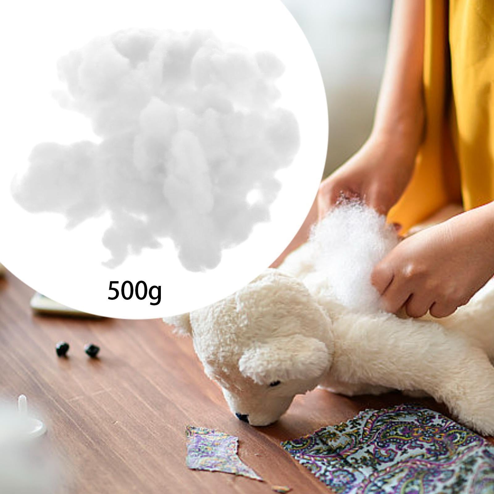 HOMYL Crafts White Fiberfill DIY Toys Stuffing Supplies Soft PP Cotton Home Decoration 500g