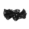 thumbnail image 4 of Unique Bargains 1 Pc Scrunchie Fashion Mesh Print Hair Elastics Black, 4 of 5