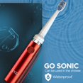 thumbnail image 5 of Cepillo de dientes eléctrico Pop Sonic (rojo metálico) - Cepillos de dientes de viaje con batería AAA | Cepillos de dientes eléctricos para niños con 2 velocidades y 15.000-30.000 movimientos/minuto,, 5 of 5
