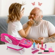 Kids Makeup Kit for Girl Toys, Sendida 66PCS Washable Little Girls Makeup Toy for Toddlers Children Princess Birthday Gift for 3-12 Year Old Girl