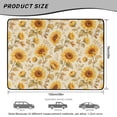 thumbnail image 7 of COEQINE Universal Car Trunk Mat All Weather Cargo Liner Floor Mat with Non-Slip Backing Scratch-proof Pet Cargo Mat Suitable for Most Car Models, Retro Sunflower Beige, 7 of 7