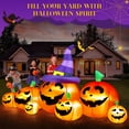 thumbnail image 3 of Yexmas 7.5FT Halloween Inflatable Pumpkin,Halloween Blow Ups with Witch Hat for Party Yard, Garden, Lawn, Indoor Outdoor Halloween Decor, 3 of 7