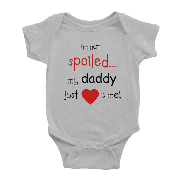 I'm Not Spoiled My Daddy Just Loves Me Cute Baby Jumpsuits Bodysuits For Boy Girl