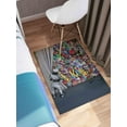 thumbnail image 6 of Banksy Graffiti Rug, Graffiti Rugs, Large Rug, Banksy Rug, Gift For The Home Rug, Wedding Rugs, Cool Rugs, Bridesmaid Gift Rug, Indoor Rugs, 3.3'x5' - 100x150 cm, 6 of 8