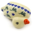 thumbnail image 2 of Polish Pottery 3¾-inch Duck Figurine (Boo Boo Kitty Paws Theme) Hand Painted in Boleslawiec, Poland + Certificate of Authenticity, 2 of 6