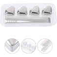 thumbnail image 2 of Tray Ice Cubes Ice Heart Stainless Steel Whiskey Reusable Ice Cubes Heart Shaped Cooling Whiskey Rock Ice Cube Ice Heart Metal, 2 of 5