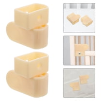 KONTONTY Light Yellow Plastic Baby Gate Fittings with Design for Home Use, Easy Installation and Versatile Playpen Accessories