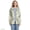Clear Blue Blooms, variant on Women's Plus Size Squall Packable Waterproof Raincoat