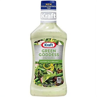 Kraft Green Goddess Dressing, Creamy Tangy Salad Topping with Avocado and Garlic, 16 oz, Pack of 2 - Walmart.com Kraft Green Goddess Dressing, Creamy Tangy Salad Topping with Avocado and Garlic, 16 oz, Pack of 2 - Walmart.com