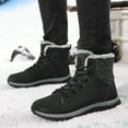 thumbnail image 2 of ZUTY Men's Winter Snow Boots Waterproof Lightweight Warm Faux Fur Lined Mid-Calf Booties Black 9, 2 of 5
