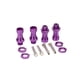 thumbnail image 1 of Vogacara Adaptadores hexagonales RC de 4 piezas, adaptador de actualización Simple profesional de 12mm a 17mm, Kit de ajuste de extensión resistente Kits de construcción modelo Púrpura Vogacara FN001742-06, 1 of 6