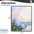 thumbnail image 4 of Stupell Industries Traditional Hydrangeas By The Sea Black Framed Giclee Art, 11 x 14, by Creative Studio, 4 of 8