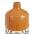 thumbnail image 6 of DecMode 20" Floral White Ceramic Vase with Orange Tops, 6 of 9