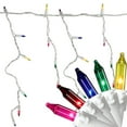thumbnail image 3 of Northlight 50-Count Multi-Color Mini Icicle Christmas Light Set - 6ft White Wire, 3 of 3