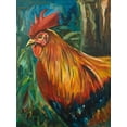 thumbnail image 2 of Beauchamp, Andy 19x24 Black Ornate Wood Framed with Double Matting Museum Art Print Titled - Rooster, 2 of 4