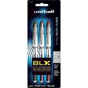 uni-ball Vision Elite BLX Rollerball Pens, Bold Point, Assorted Black, 3 Pack