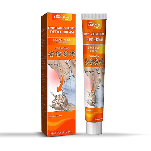 Crema de desintoxicación linfática Crema medicinal para los ganglios linfáticos de las axilas Antihinchazón linfático para el cuello// kaili Sencillez
