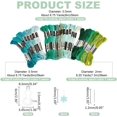 thumbnail image 2 of PH 49pcs Green Sewing Threads Kit Embroidery Floss Embroidery Skein Threads Embroidery Floss Drop with Needles and Needle Devices Embroidery Kit for Bracelets DIY Embroidery Thread Crafts Mixed Color, 2 of 6