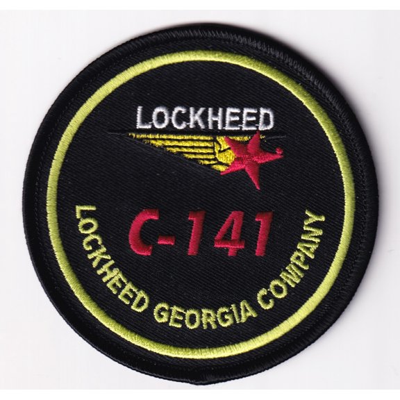 Lockheed Martin C-141 Starlifter Georgia, 3.5 in, Shoulder Patch, Hook and Loop