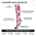 thumbnail image 3 of Lsque Peonies And Roses Pattern Sport Compression Socks for Men & Women 15-20 mmHg Knee High Nurse Pregnant Running Medical and Travel Athletic, 3 of 6