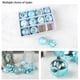 thumbnail image 5 of Billuyoard Paquete de 12 bolas de Navidad para colgar en ambientes festivos, decoraciones de cumpleaños, adornos para exteriores, colgante de Kits de decoración para fiestas Azul, 5 of 6