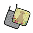 thumbnail image 2 of Caroline's Treasures Easter Eggs Yellow Labrador Pair of Pot Holders, 2 of 3