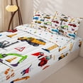 thumbnail image 3 of Erosebridal Builder Zipper Full Size Comforter Sets with Fitted Sheet and 2 Pillowcases,Colorful Road Zipper Bedding Set For Boys,Polkadot Reversible,4-Piece, 3 of 7
