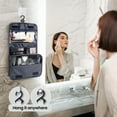 thumbnail image 4 of InnOrca Portable Travel Toiletry Bag Home Cosmetic Organizer Makeup Bag, Blue & Star, 4 of 6