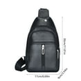 thumbnail image 2 of Admvng Crossbody Daypack for Men Slim Chest Backpack Man Purse Small Shoulder Bag for Travel Hiking, 2 of 5