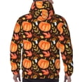 thumbnail image 7 of Sikiie Autumn Pumpkin Men's Hoodie, Essentials Hoodie, Sweatshirt, Pullover Hooded Sweatshirt for Men-4X-Large, 7 of 7