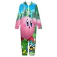 thumbnail image 3 of Kirby One Piece Pajama Hooded Union Suit PJs Sleepwear, 3 of 7
