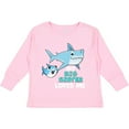 thumbnail image 3 of Inktastic My Big Sister Loves Me with Cute Sharks Boys or Girls Long Sleeve Toddler T-Shirt, 3 of 5