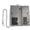 Aniline Grey, variant on Long Bifold RFID Blocking Motorcycle Chain Wallet for Men Ostrich Brown
