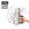 thumbnail image 3 of 40oz Pioneer Flower Floral Print Pattern Insulated Tumbler with Handle, BPA-Free Leak Proof Lid and Straws, Double Wall Vacuum, Hot 12h/Cold 34h, 3 of 6