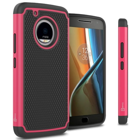 CoverON Motorola Moto X (2017 Version) / G5 Plus Case, HexaGuard Series Hard Phone Cover
