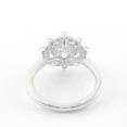 thumbnail image 4 of solitaire jewels 2CT Princess Moissanite Art Deco Engagement Ring For Women, 14K White Gold, 4 of 5