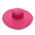thumbnail image 2 of Pxiakgy sun hat womens Summer Hats For Women Wide Bongrace Women Straw Beach Hat Little Girl Sun Cap Foldable Ladies Hats Hotpink + One size, 2 of 3