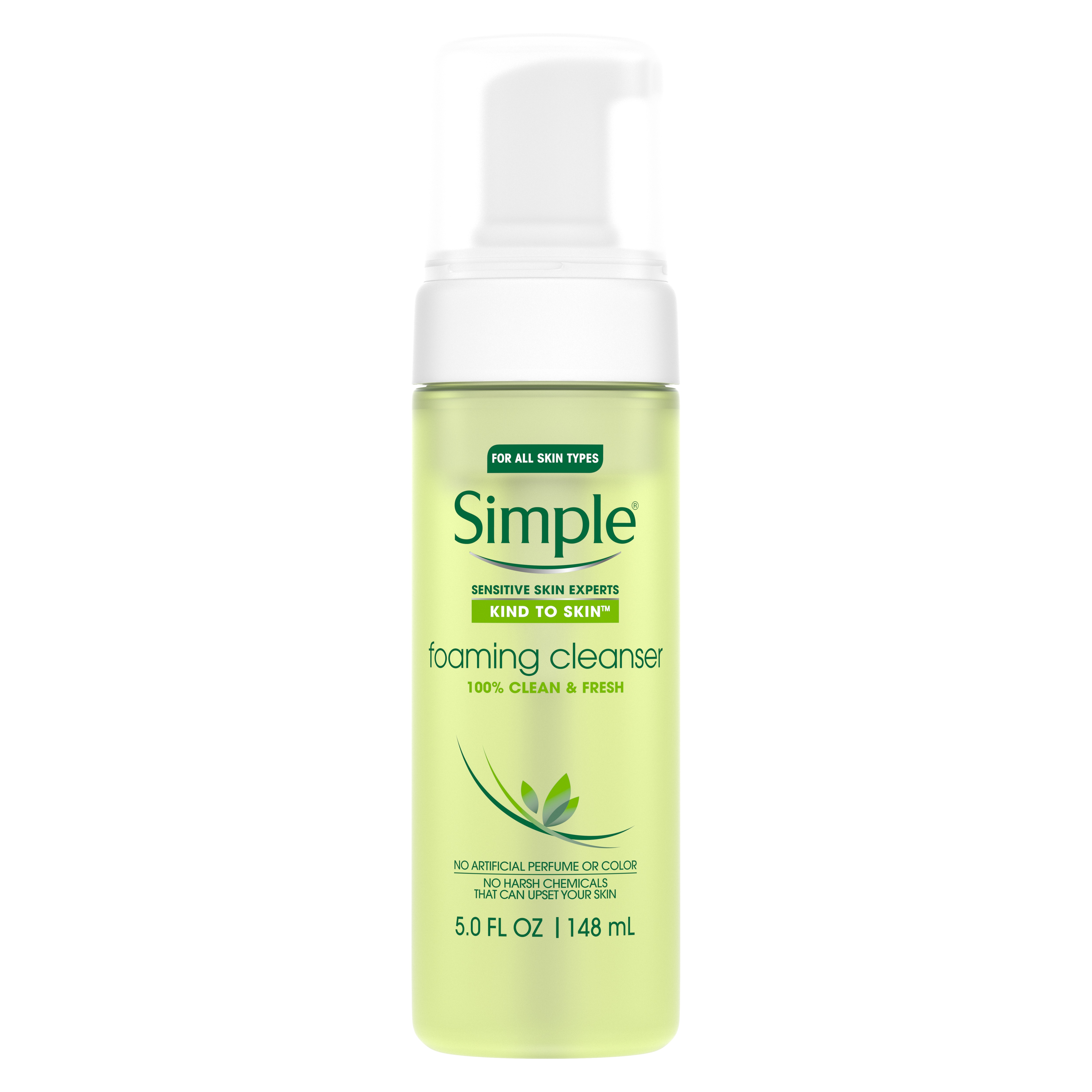 simple skincare routine and products; foaming cleanser 