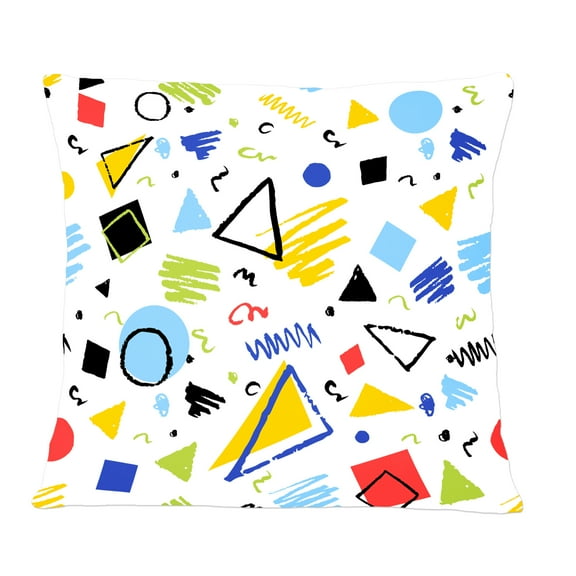 Designart Geometric Retro Design III' Mid-Century Modern Throw Pillow - 12x20