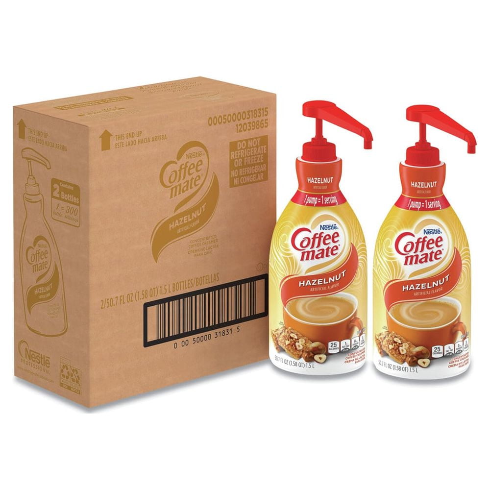 Coffee-Mate Hazelnut Creamer (w/ Pump Bottle), 50.7 Fl Oz