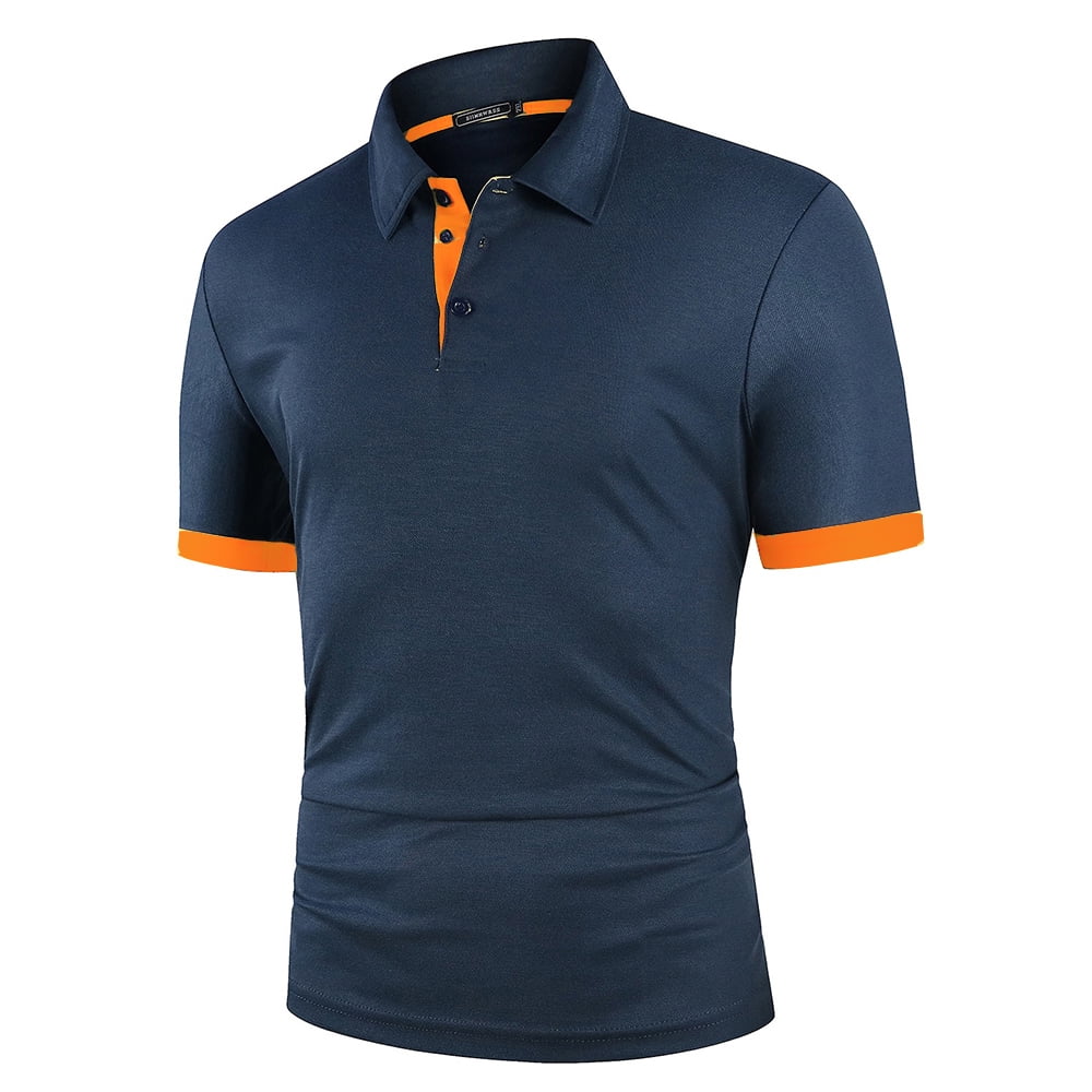 メンズウェア DECEMBERMAY Men's Color combination polo DECEMBERMAY Men's Color combination polo