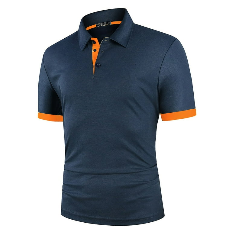メンズウェア DECEMBERMAY Men's Color combination polo DECEMBERMAY Men's Color combination polo