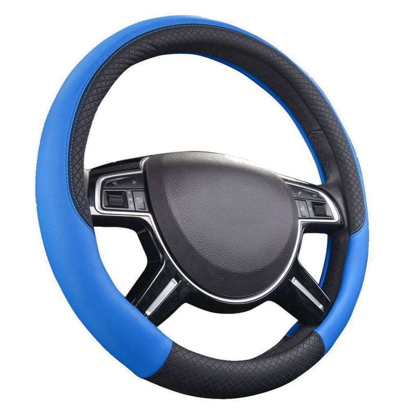 Fysho Car Steering Wheel Cover Wearresistant Leather Universal 18 Inch AntiSlip OdorFree Car